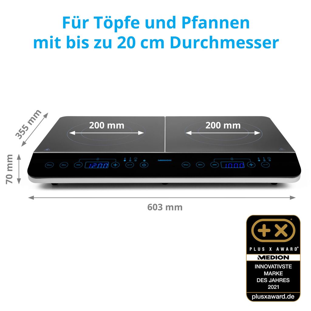 MEDION® Doppel-Induktionskochplatte (MD 15324) Produktbild 9
