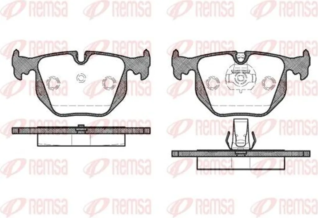 Plaquettes de frein REMSA 0381.30 OE SFP000120 pour BMW Série 3 E46