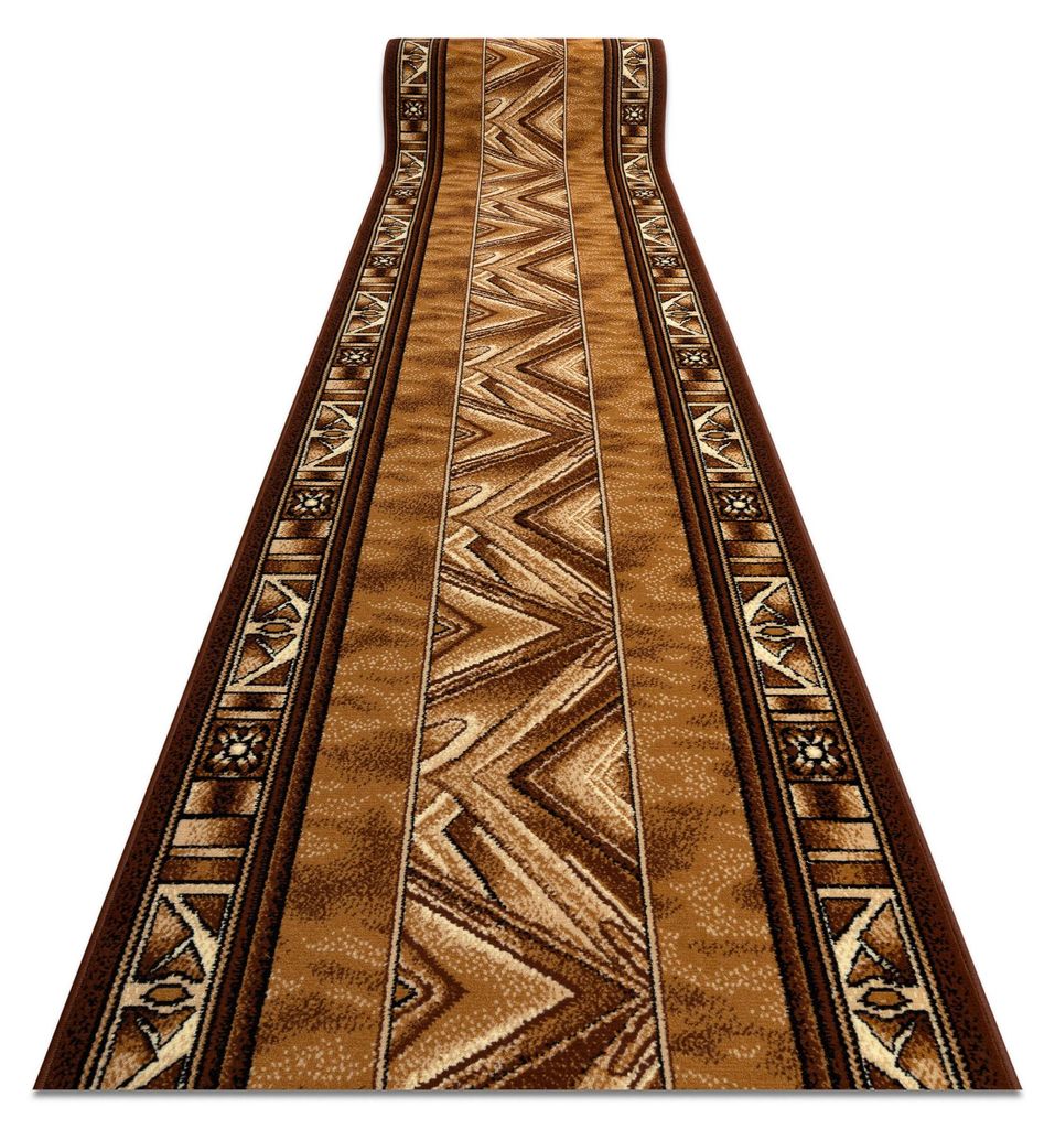 TAPIS DE COULOIR BCF OPAL vieil or 80 cm marron 80x400 cm Image du produit 