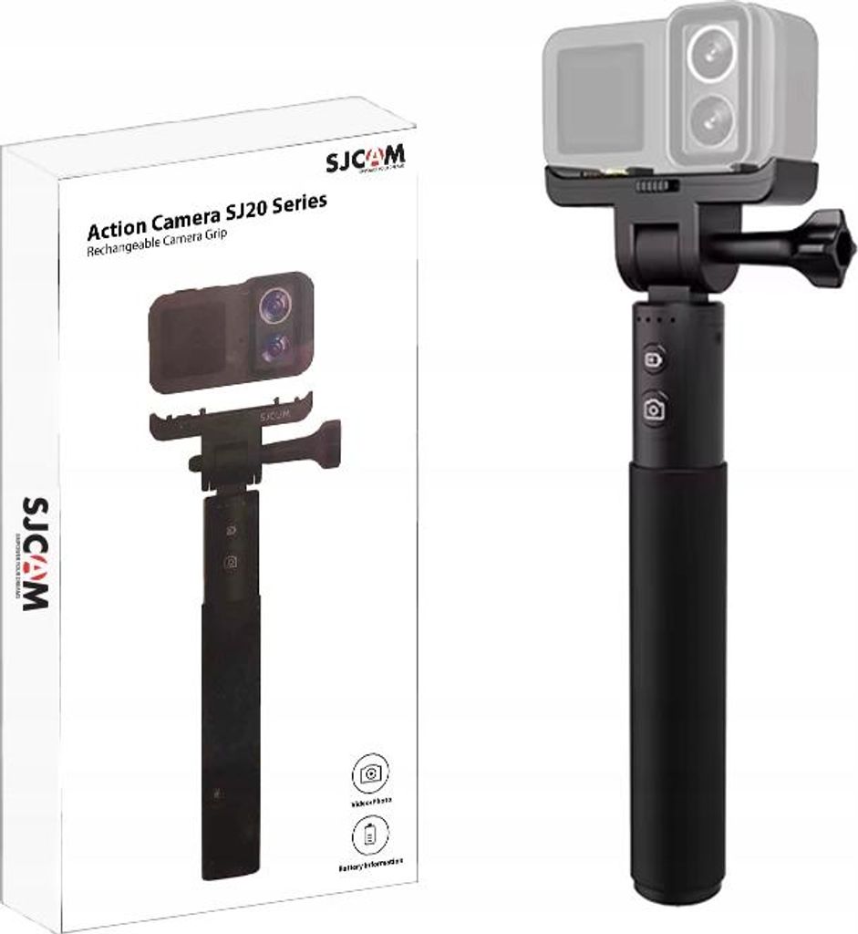 MONOPOD + 4800mAh batterij, selfie-stick voor SJCAM SJ20, Productafbeelding 