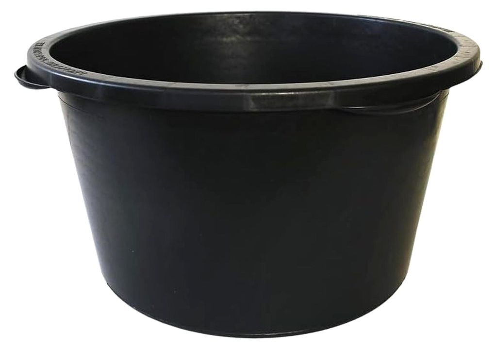 Mörtelkübel 90 Liter, aus recyceltem PE/PP, 61 cm Durchmesser, 42 cm Höhe