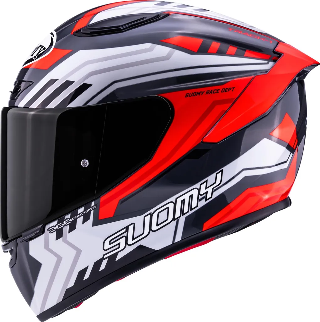Casque Suomy Track-1 Framework Anthracite Rouge M : Sécurité et Style - 2