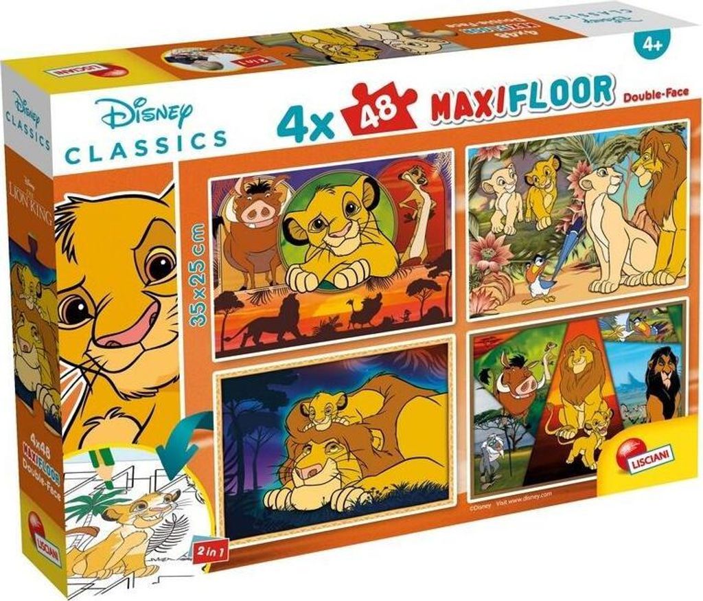 Puzzle Maxifloor 4x48 Disney Lev kr Obrázok produktu 