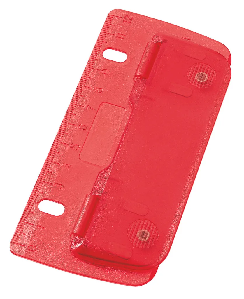 Perforateur de classeur WEDO ICE rouge idéal pour étudiants et bureaux