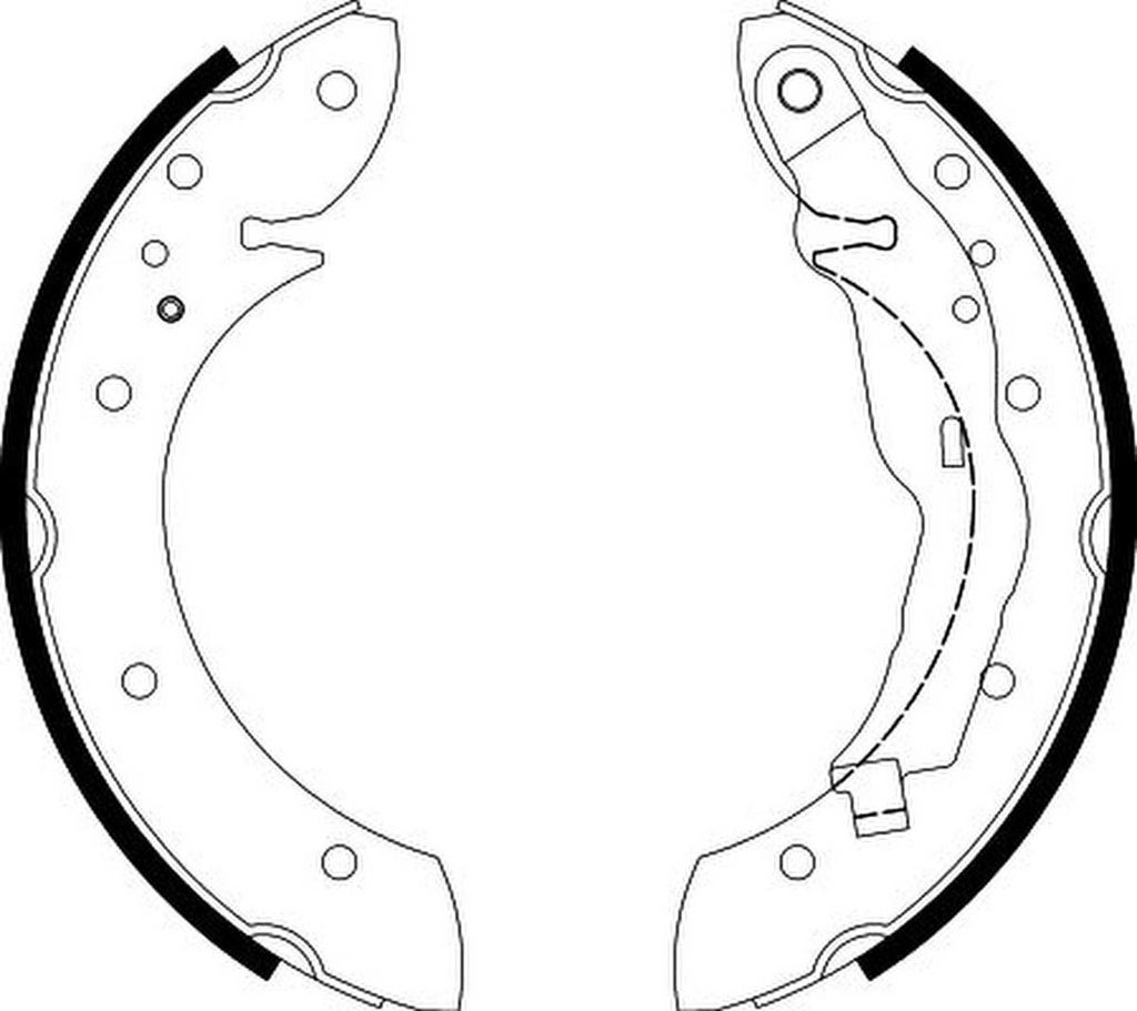 HELLA Bremsbackensatz Trommelbremse Hinten für BMW 3 Limousine (E36) 229mm 8DB 355 001-241
