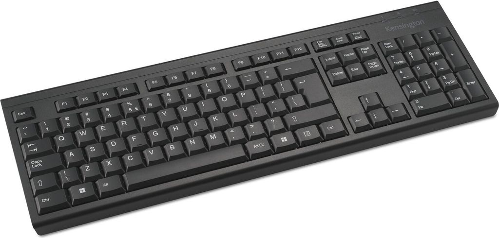 Kensington KB150 EQ - Tastatur - full size - kabellos - 2.4 GHz - QWERTY - retail -er Karton