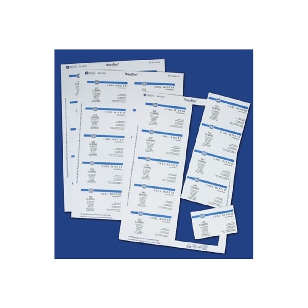 AVERY Zweckform Quick & Clean Visitenkarten weiß 200 g/qm 5.000 Visitenkarten