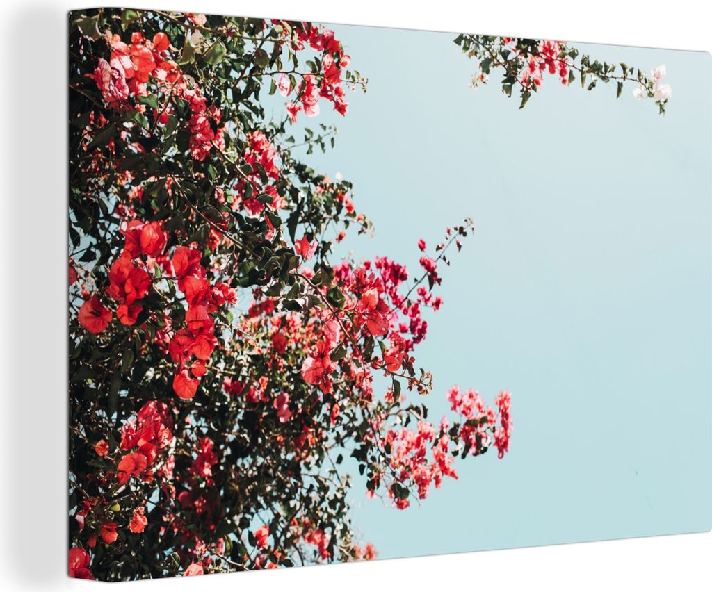 OneMillionCanvasses - Leinwandbilder - 140x90 cm, Blumen - Luft - Rosa, Wandbilder Kunstdruck Wanddekoration - Foto auf Leinwand - Gemälde auf H...