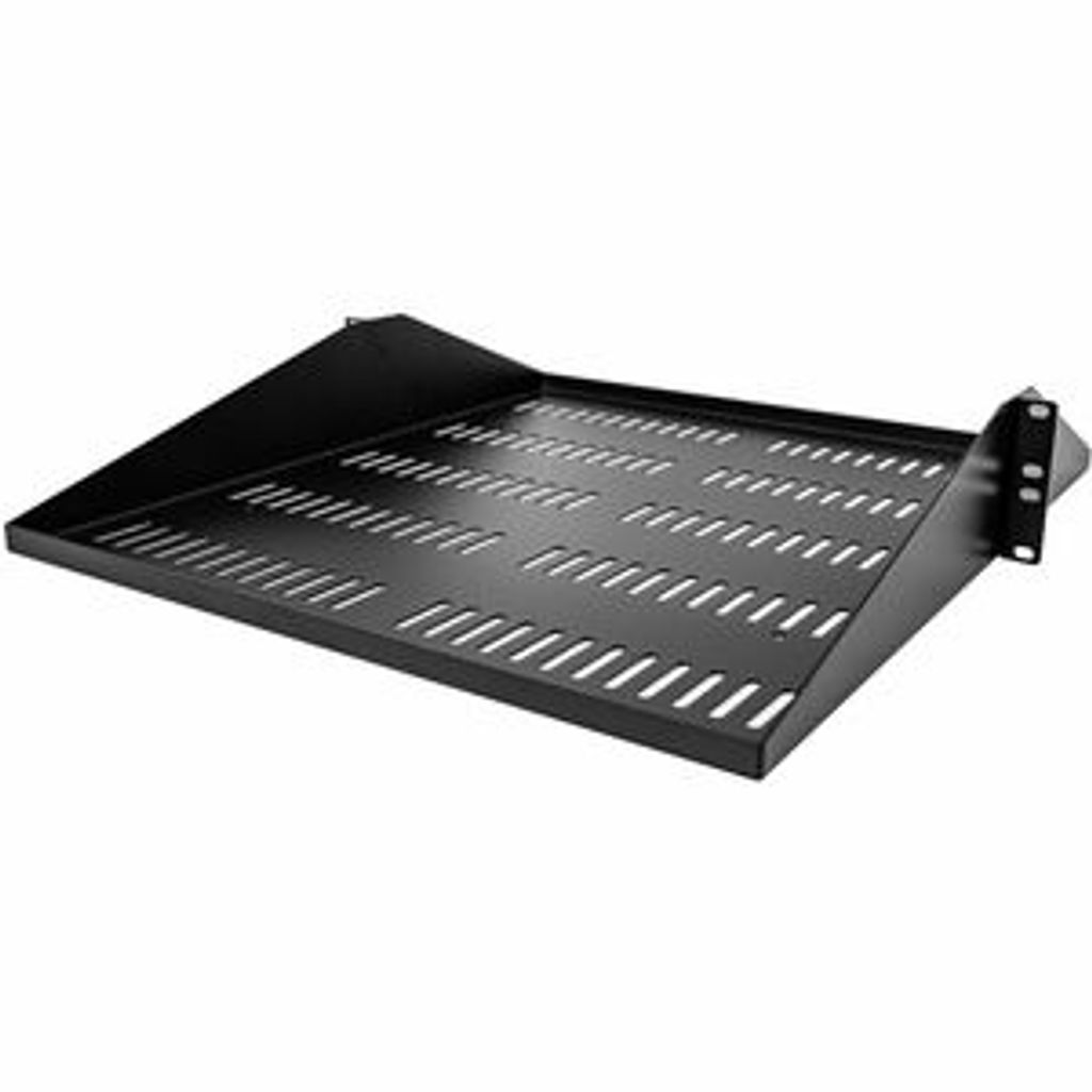 StarTech.com 2U 19 Zoll Fachboden für Rack - Perforierte - freitragende rack ablage mit zentrierter befestigung - Belüftete rack ablage - Belastb...