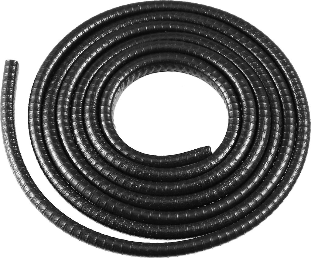 U Förmiger Gummi Türdichtstreifen Schwarz 3/64" bis 1/4" 1,8 m