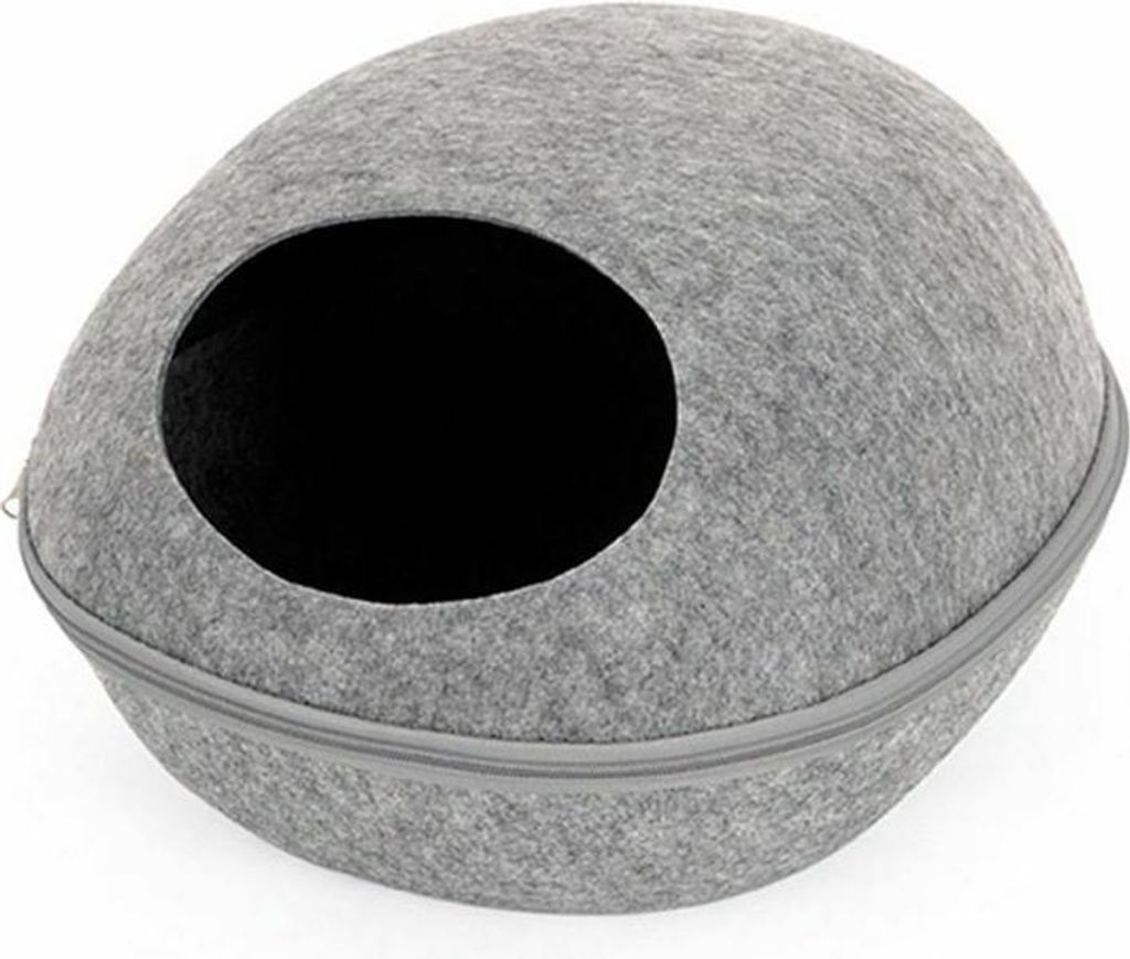 HooPet Katzenbett mit Kissen, Grau