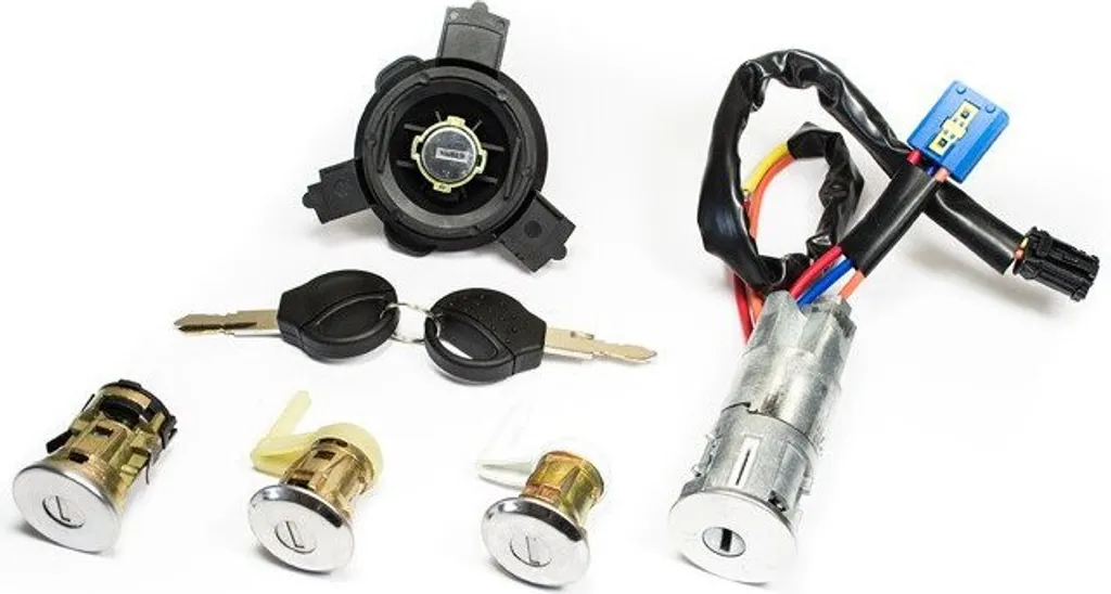 Barillet Porte Peugeot 206 et Serrure de Réservoir avec 2 Clés Incluses