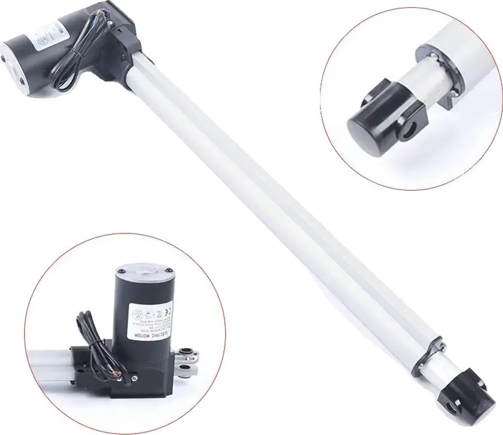 Actionneur Linéaire Robuste à Grande Vitesse en Aluminium Argenté 24V