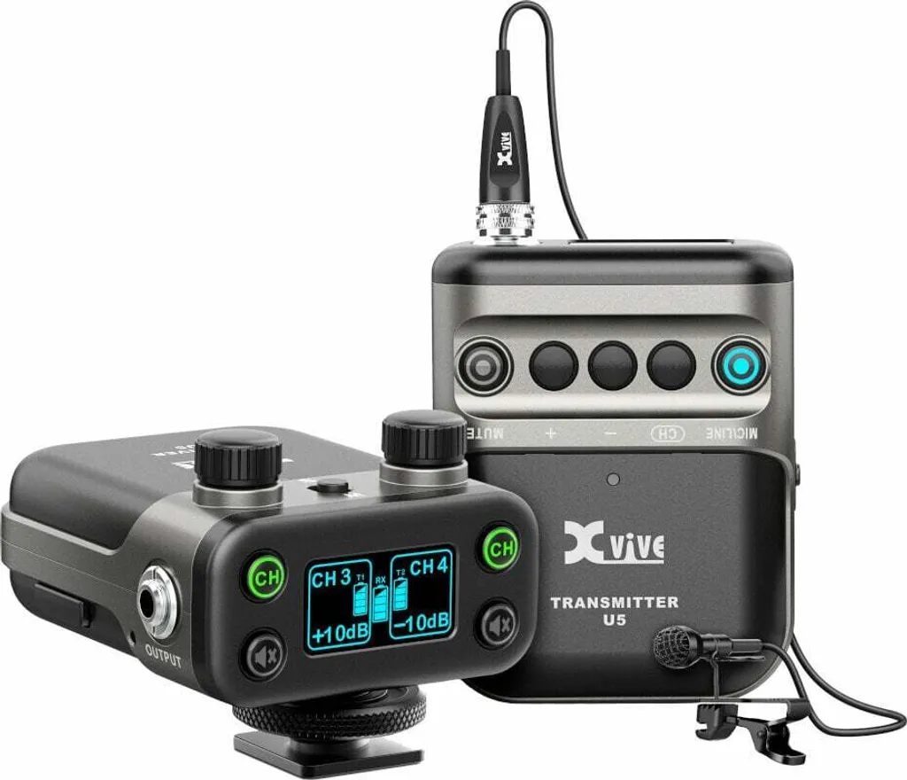 XVIVE U5 SET Système de Lavalier sans fil UHF pour Vidéastes et Pros