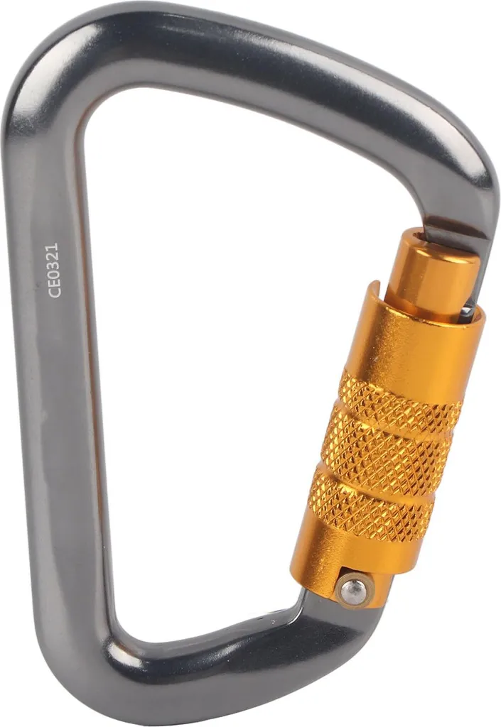 Offerta Moschettone Arrampicata 25kN Grigio - Chiusura Sicurezza D