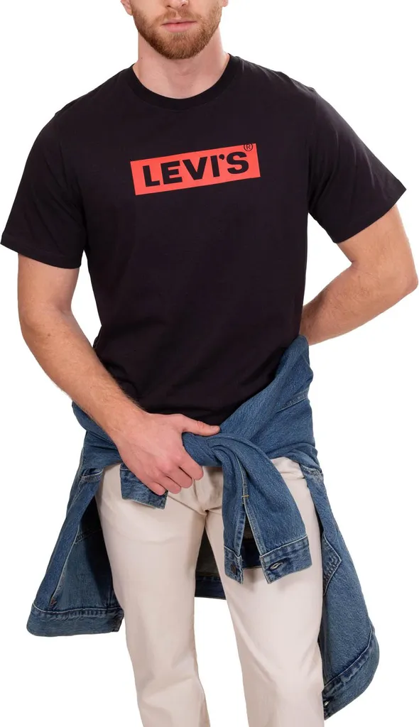 Levi's T-shirt Uomo Relaxed Fit Logo - Taglia S Cotone 100% Originale