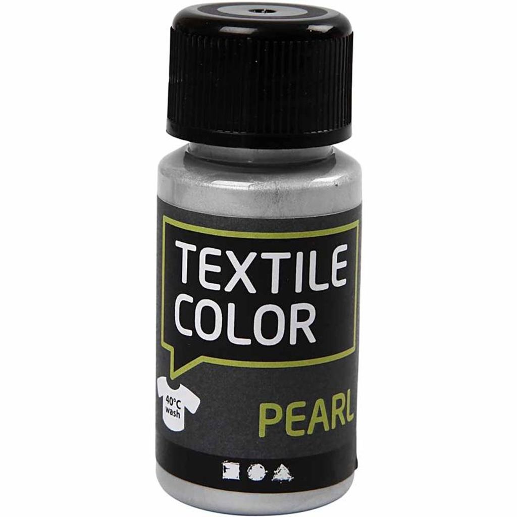 Creativ Company CC Textile Color Pearl Zilver 50ml