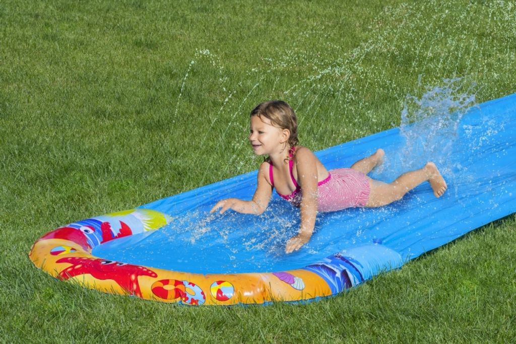splash & fun WASSERRUTSCHE 6 m lang Wasserspaß für Kinder bis 12 Jahre Rutsche 