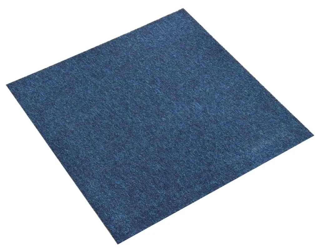 Dalle moquette plombante 50x50 cm bleu foncé pour bureau et maison - 20 pcs