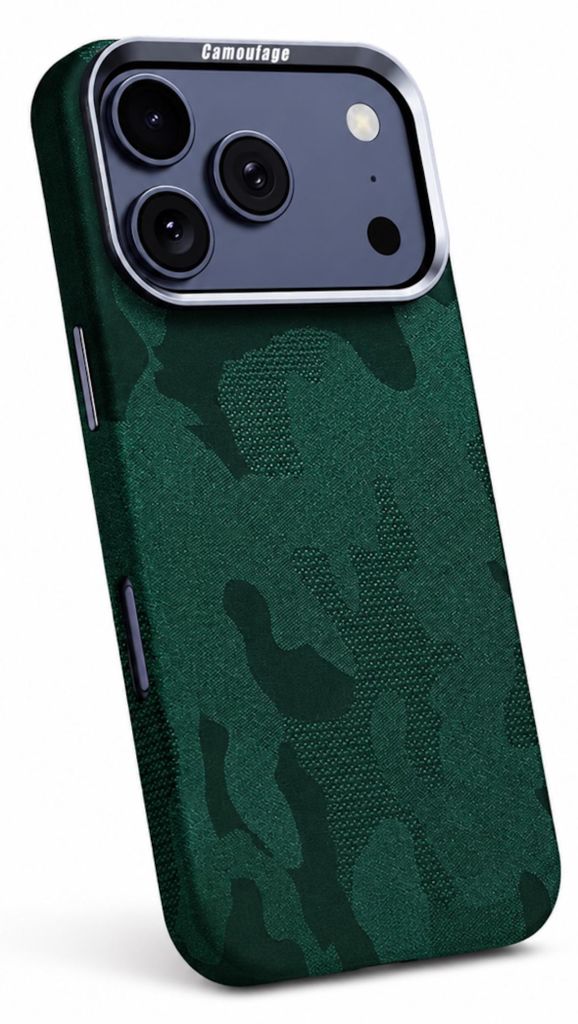 Handyhülle Backcover Schutz Apple iPhone 17 Pro Max Carmouflage Struktur Grün