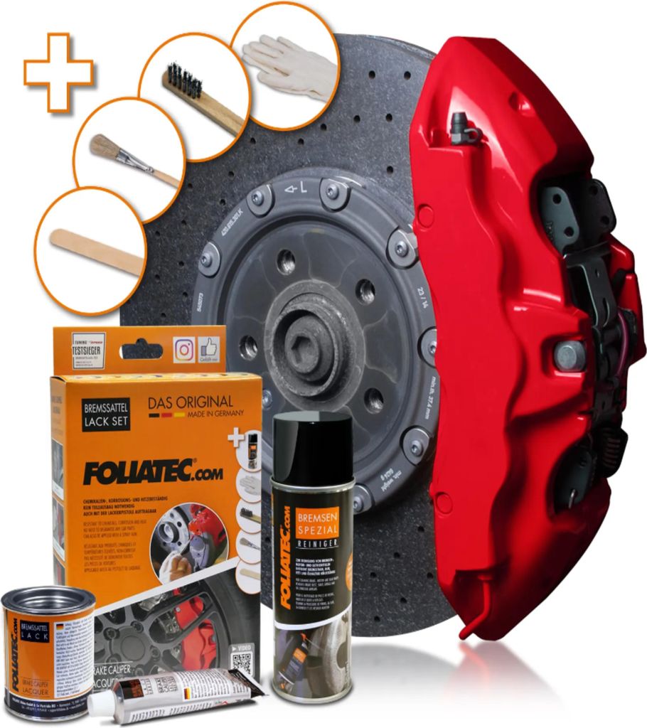 FOLIATEC 2160 Bremssattellack Farbe Spray Set Rot 400 125 Produktbild 