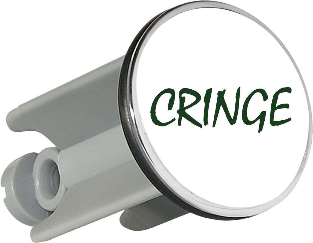 Huuraa Waschbeckenstöpsel Cringe Jugendwort 4cm höhenverstellbar Abflussstopfen Geschenkidee