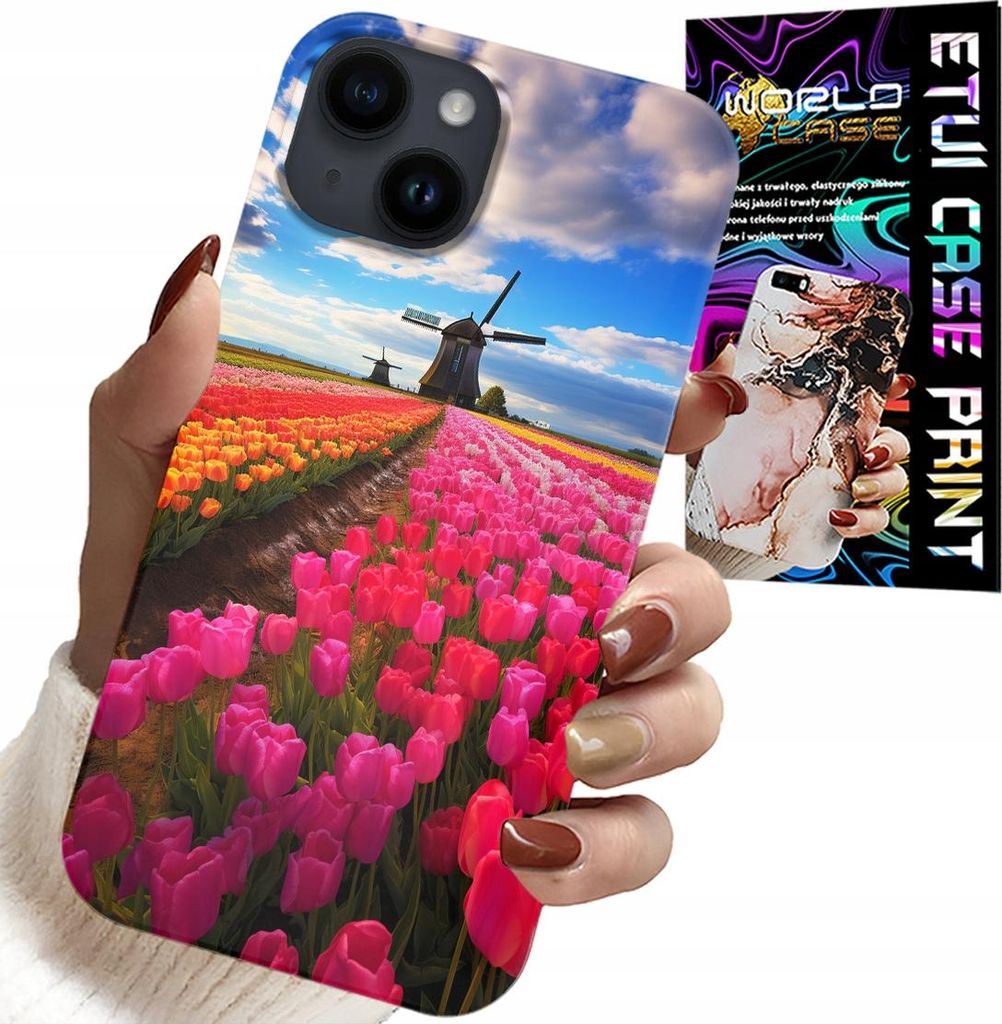 Etui Für Iphone 14 Plus - Feld Von Bunten Tulpen, Tulpe, Etui