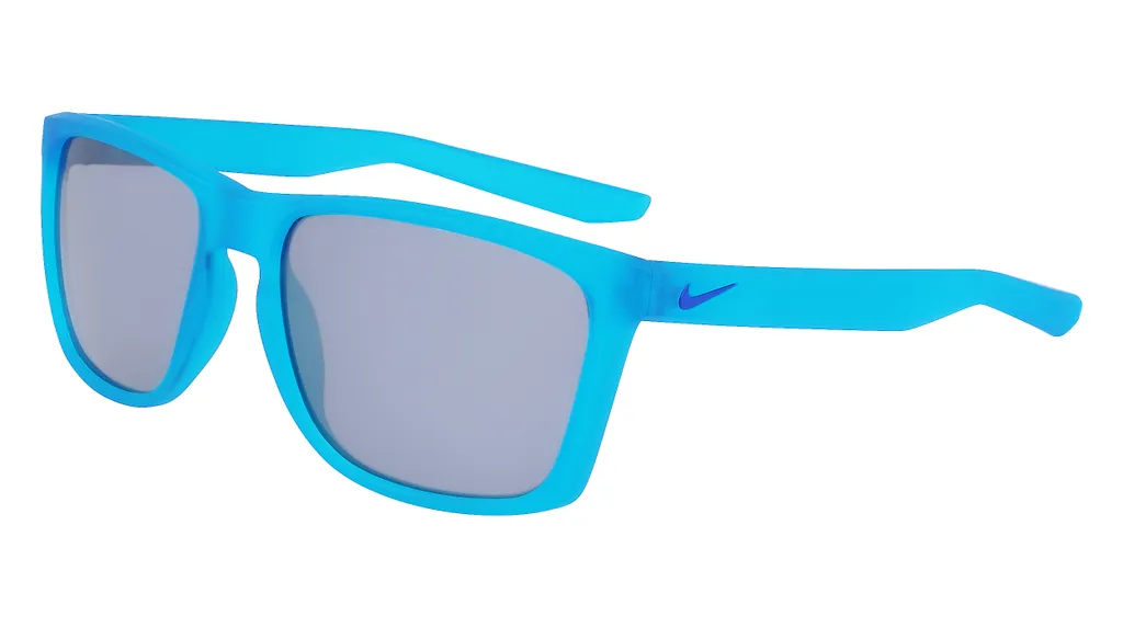 Lunettes de Soleil Sport Nike Fortune Bleu Mat et Verres Argentés Fluo