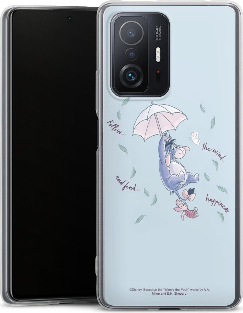 DeinDesign Slim Hülle für Xiaomi 11T Pro 5G Silikon Case Ultra Dünn Handyhülle Disney Offizielles Lizenzprodukt Winnie Puuh I-Aah