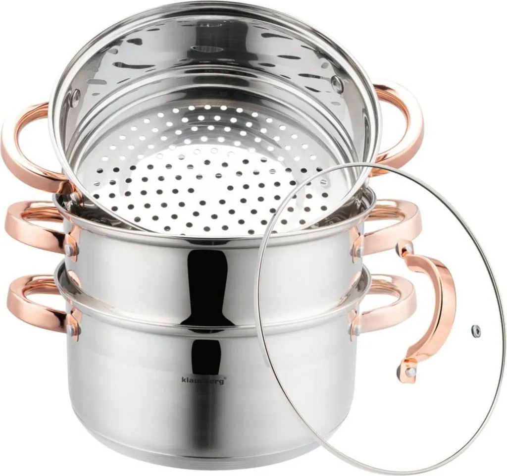 Klausberg KB7732 Vaporiera 22cm 4 Pezzi Acciaio Inox Induzione Offerta
