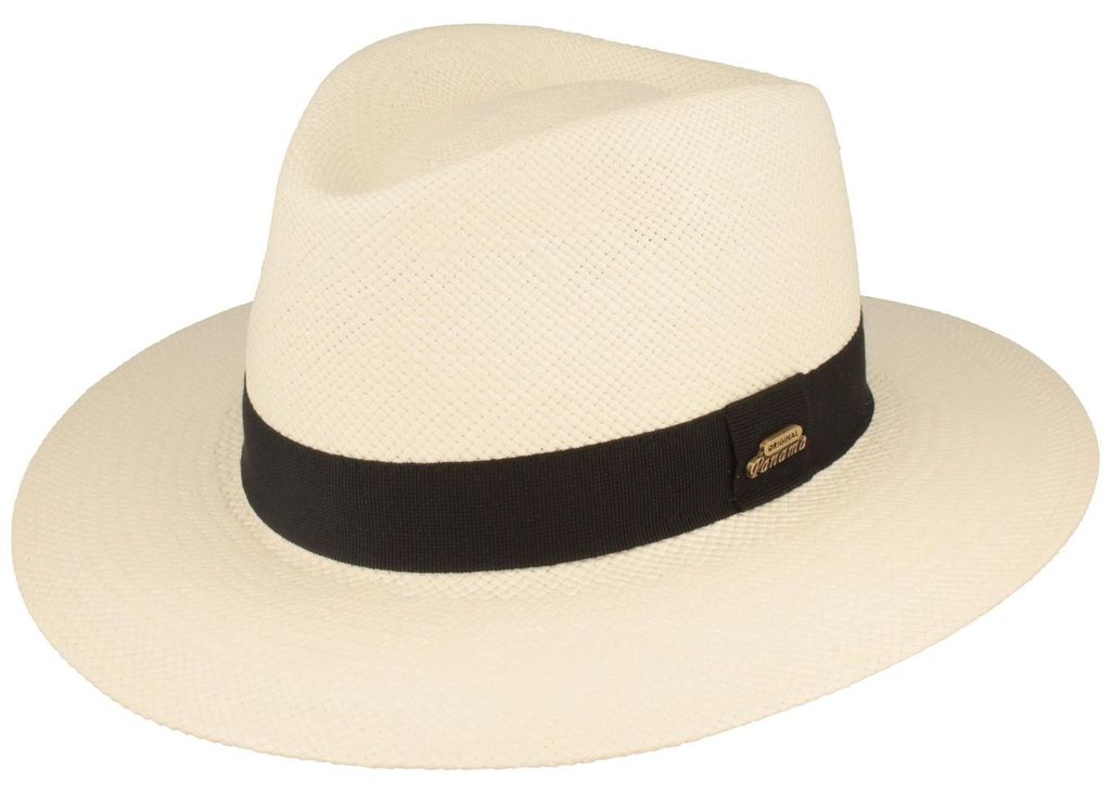 Eleganter original Panama Hut UV-Schutz 50+ von Hut-Breiter in weiß