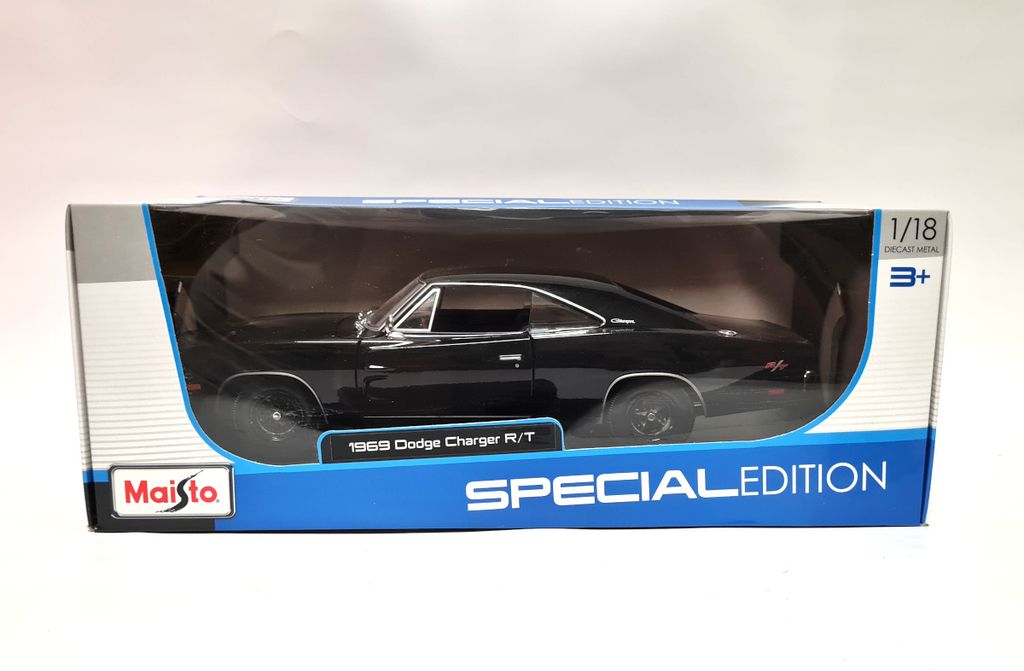 Maisto - Dodge Charger R/T 1969, noir, 1:18 Image du produit 