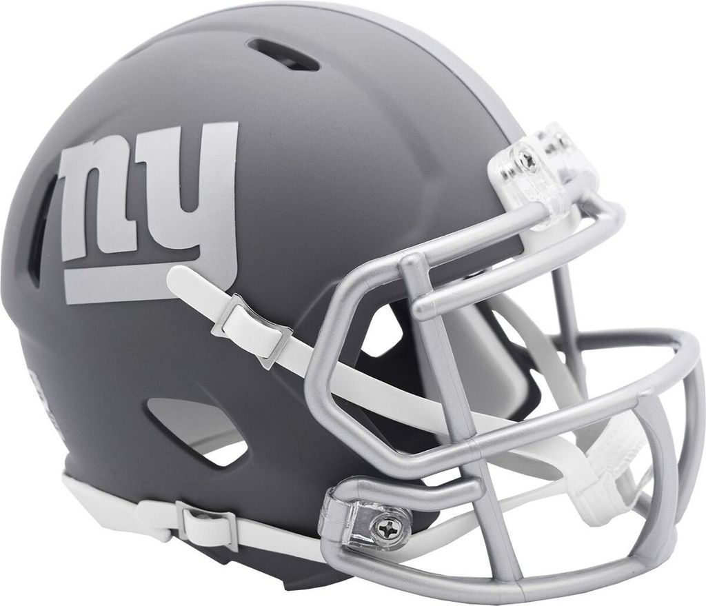 Riddell Speed Mini Football Helm - SLATE New York Giants