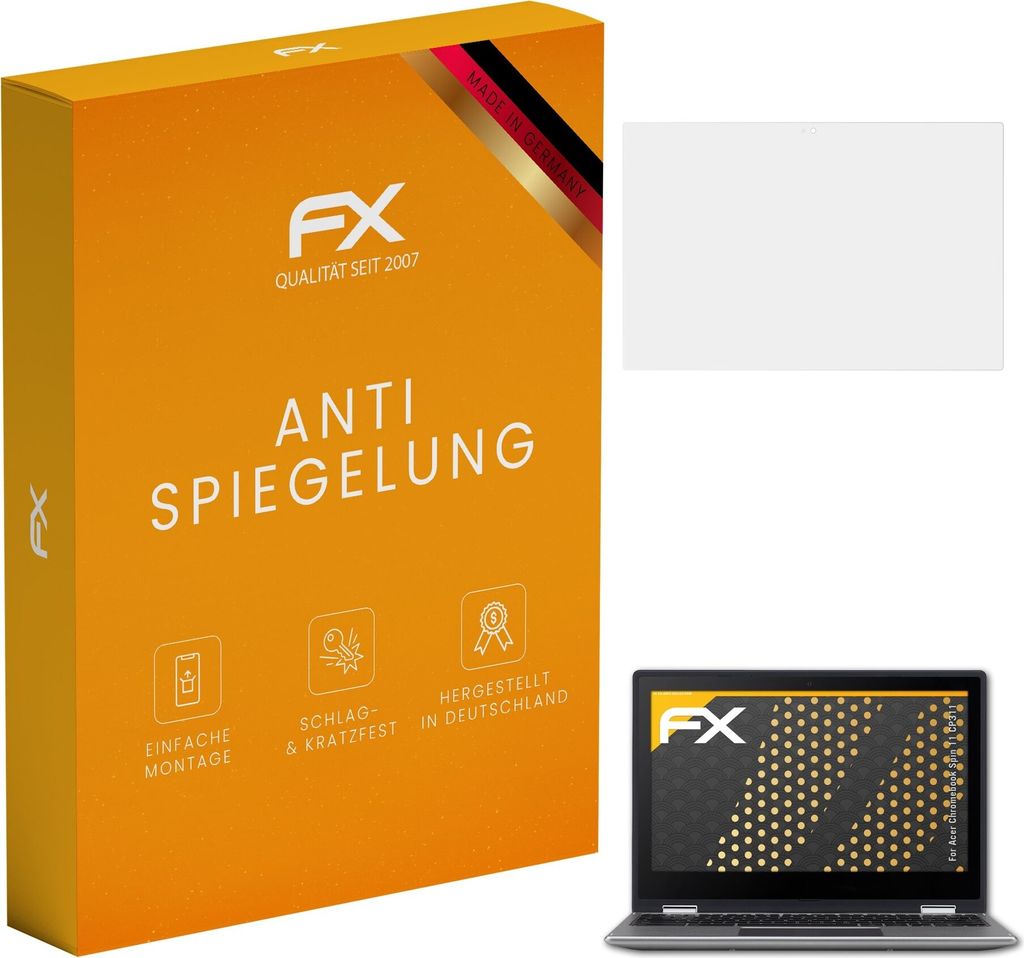 atFoliX FX-Antireflex 2x Schutzfolie kompatibel mit Acer Chromebook Spin 11 (CP311) Displayfolie