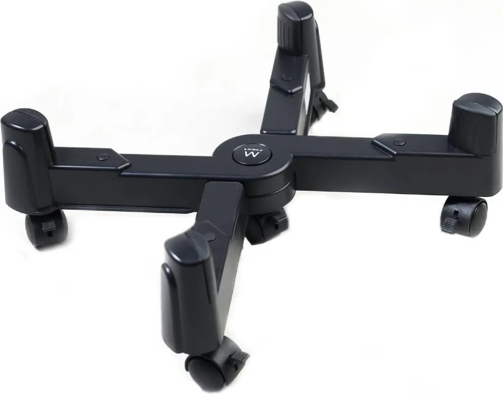 Ewent Desktop X-Stand EW1292 Nero | Supporto PC Universale su Ruote
