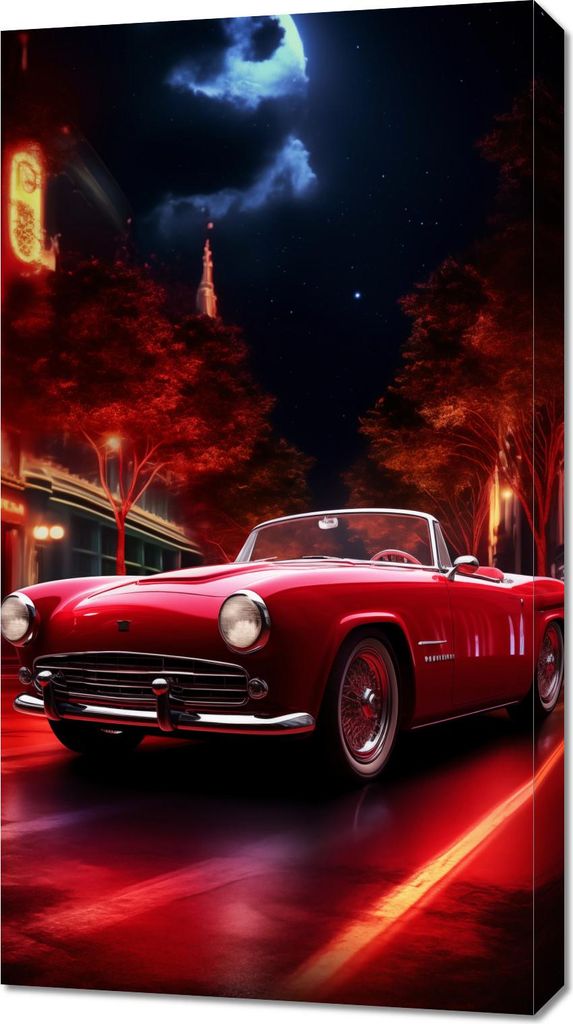 Bild 50x90cm Automobil Schrei