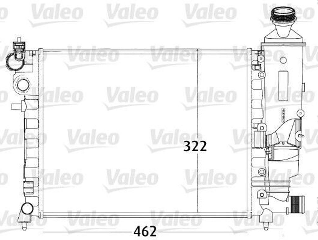 VALEO 731498 - OE 1301 SQ Kühler, Motorkühlung für Saxo, 106 II