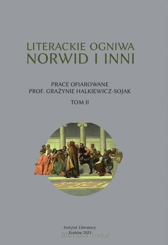 Livre de littérature polonaise Literackie ogniwa Norwid tome 2 broché