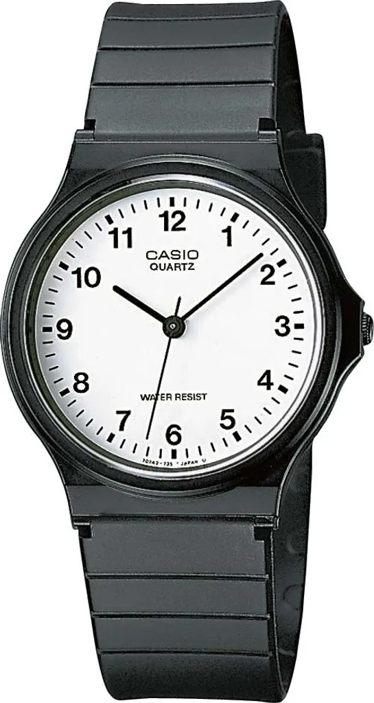 Montre Bracelet Casio MQ-24-7BLLGF Noire au Cadran Blanc Très Lisible