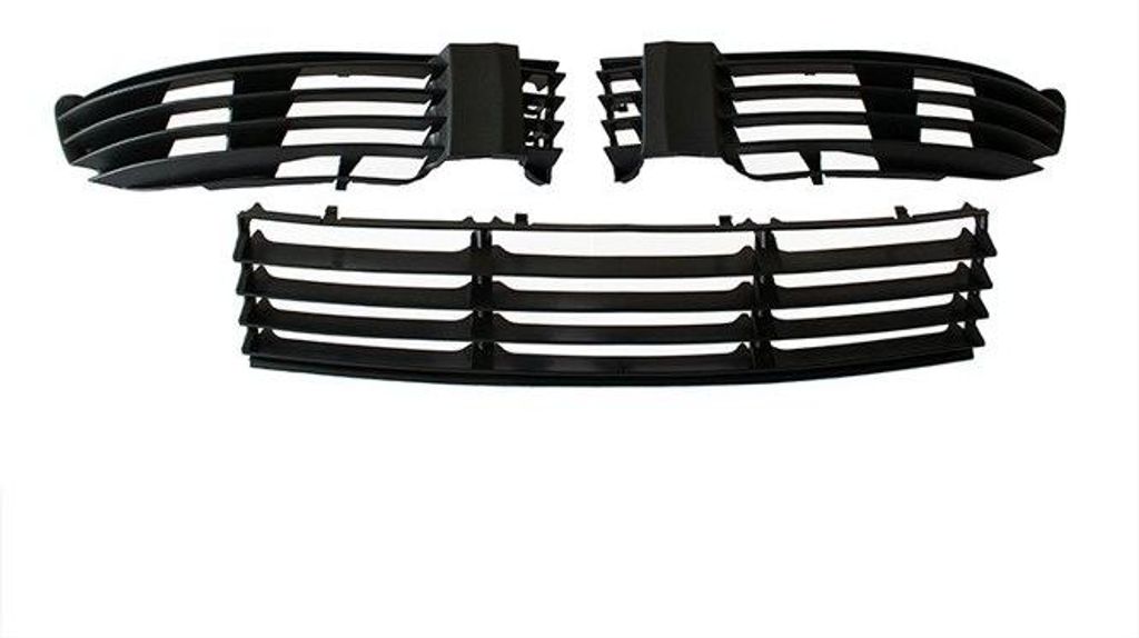 VW Passat B5 FL 00-05 OHNE HALOGENSCHEINWERFER Kühlergrill in der vorderen Stoßstange L+R+Mitte
