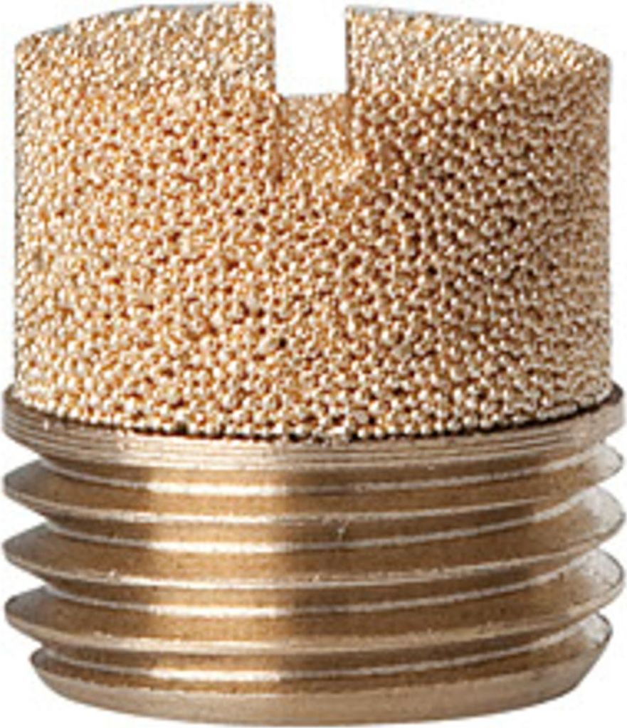 Riegler Sinterbronce-Schalldämpfer, Schlitz, G 1/2, max. 10 bar