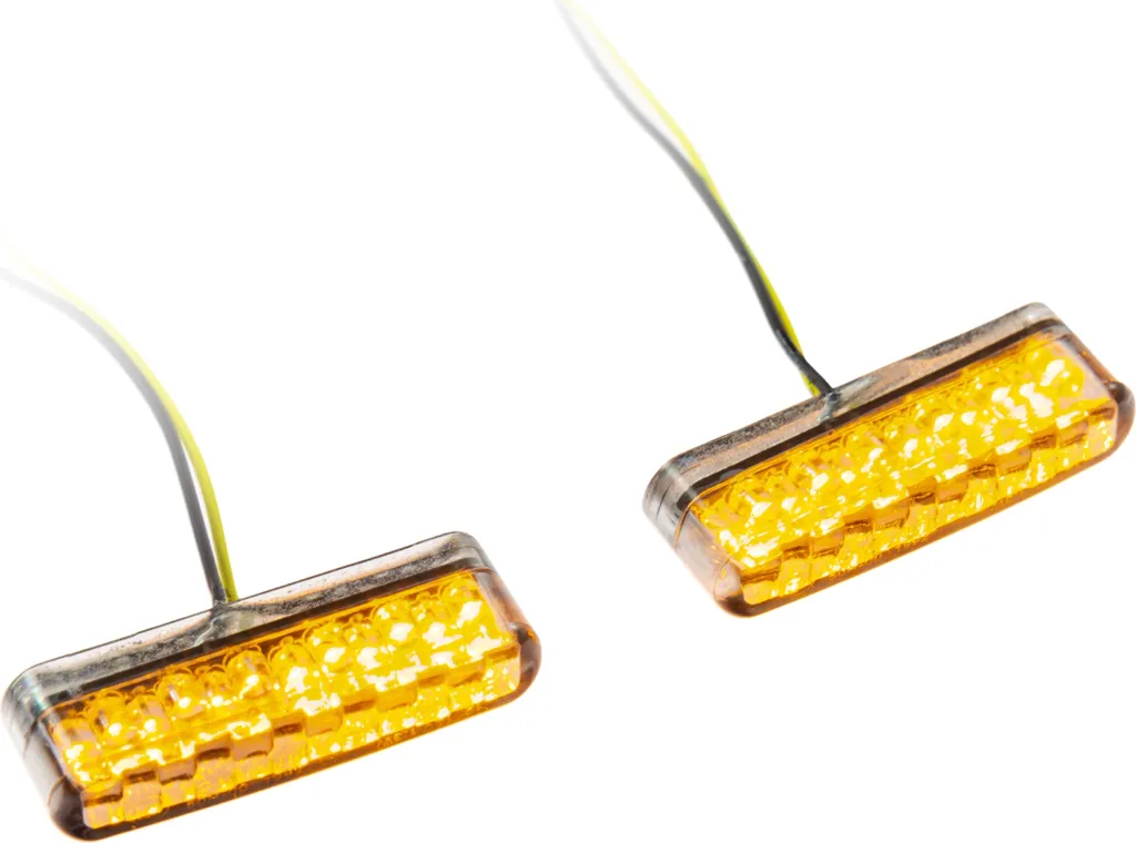Frecce LED Moto Corte Coppia Colorata - Indicatori Direzione Universali
