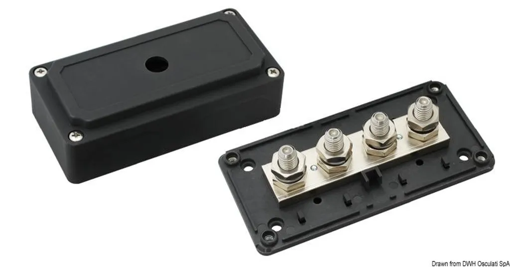 Borne haute performance 4 x 10 mm pour bus de liaison de tableau