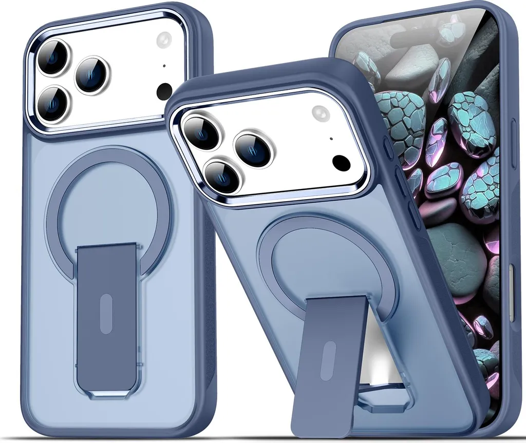 Riyueyi Custodia per iPhone 13 Mini/13/13 Pro/13 PRO Max Cover 360 Gradi Full Body Cover Adsorbimento Magnetico Bumper in Metallo con Ultra Sottile Trasparente Vetro Temperato,Argento,for 13