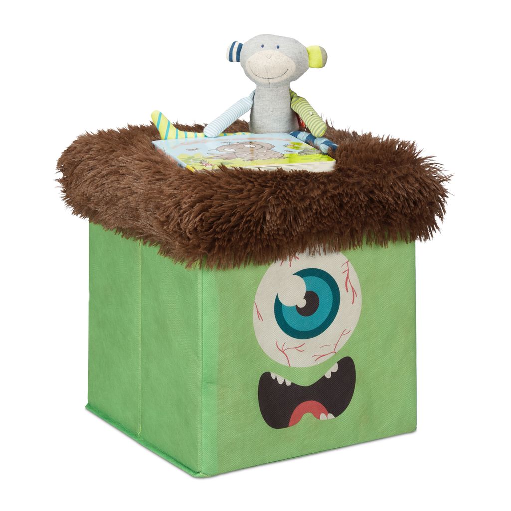 relaxdays Sitzhocker Kinder Monster