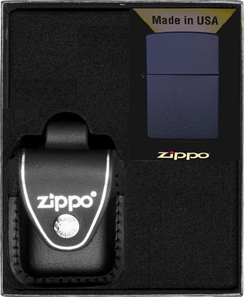 Feuerzeug-Set ZIPPO NAVY BLUE MATTE Geschenk No3