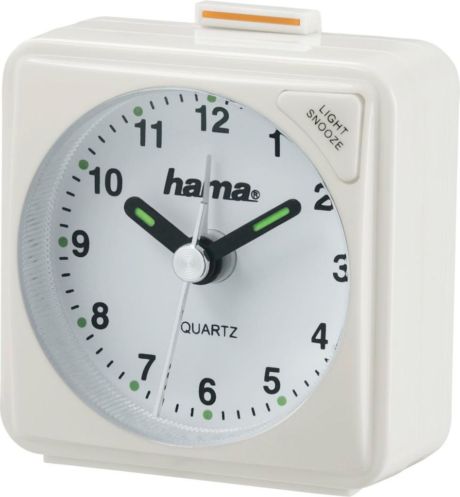 Hama A50, Analógový budík, Biela, Analóg, Biela, AA Mignon, Obrázok produktu 