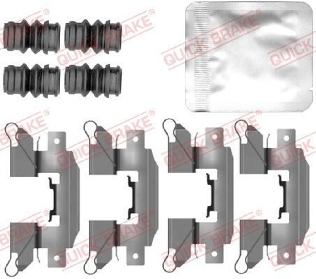 QUICK BRAKE 109-0151 Zubehörsatz Scheibenbremsbelag Vorne für MITSUBISHI Mirage / Space Star Schrägheck (A0A) für SUZUKI SWIFT V (AZ)