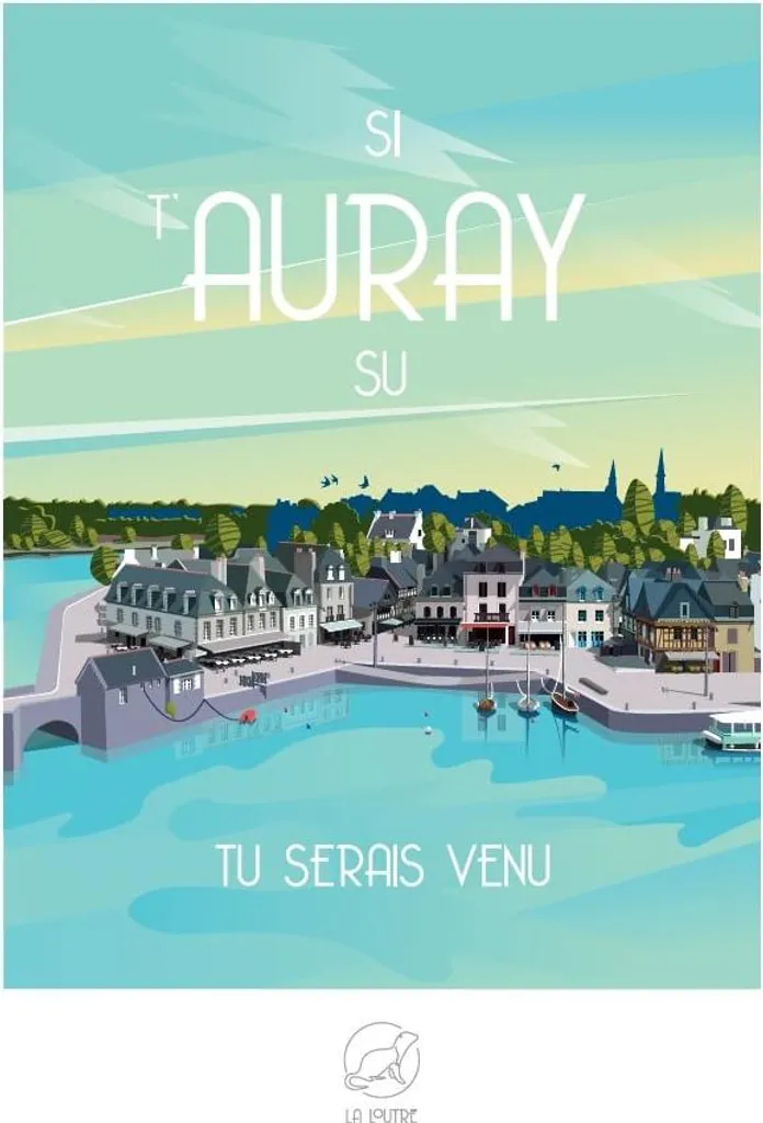 Puzzle La Loutre Si t'AURAY su tu serais venu 1000 pièces - Ville d'Auray