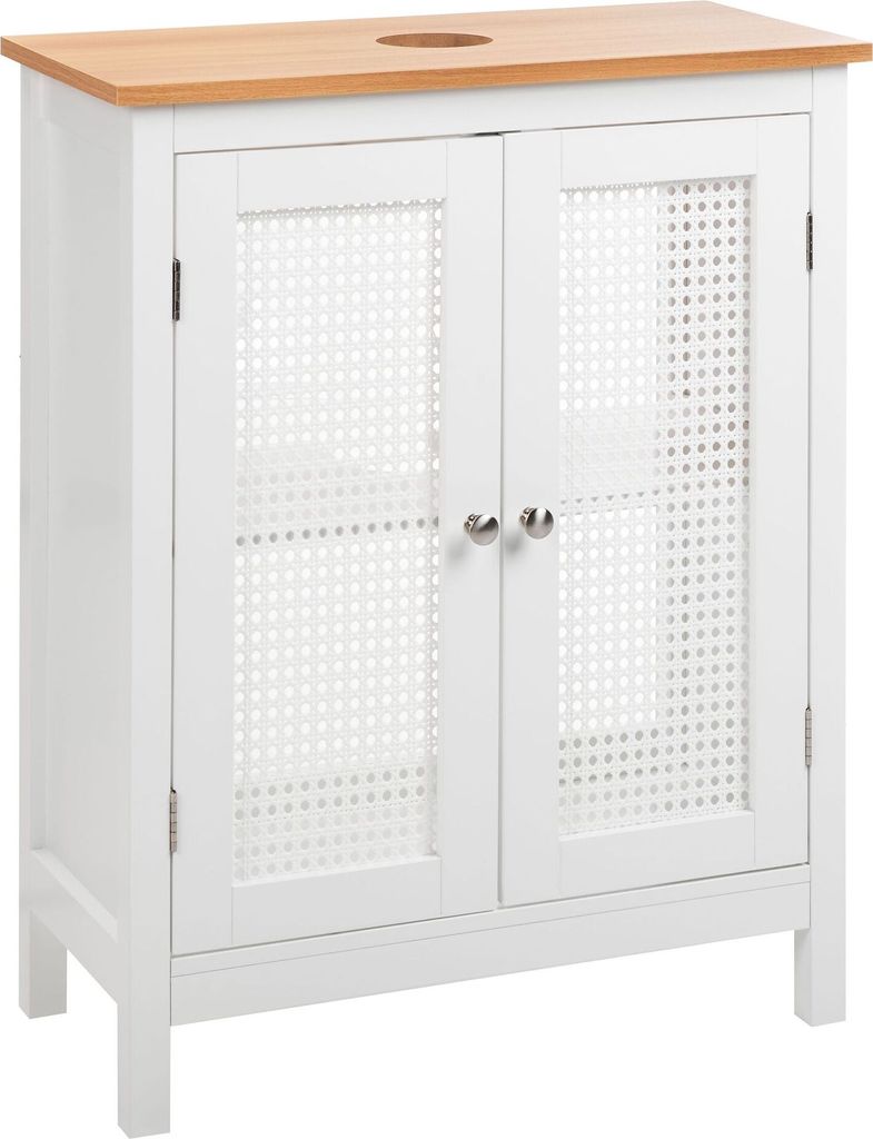 BELIANI Skrinka pod umývadlo biela MDF 60 x 75 cm s Obrázok produktu 